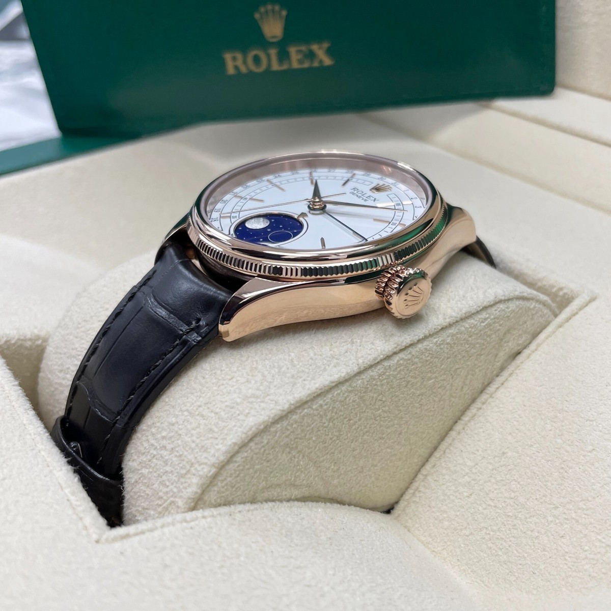 Rolex Moonphase Rolex Dark Star Rolex Cellini 50535 For Sale