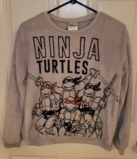 TEENAGE MUTANT NINJA TURTLES Fleece Graphic Sweatshirt Junior's S 3-5
