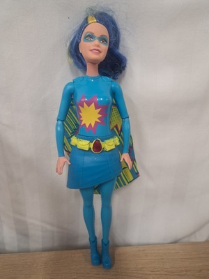 Barbie Princess Power Super Hero Doll - Blue Water-Themed Hero With Cape & Accessories
