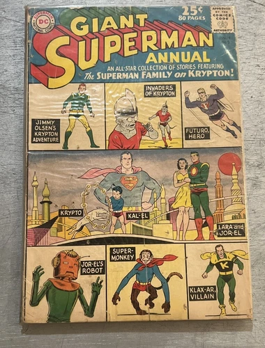 Giant Superman Annual #5  Dc Silver Age 80 Page Vintage Comic Book