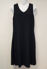 Vintage Ronni Nicole Ouida Tennis Dress 14P Black White Trim Sport Vneck Preppy