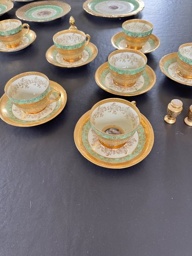 24 Karat Gold Le Mieux, TK Thun Bohemia & Victoria Czechoslovakia Antique China - Picture 3 of 24