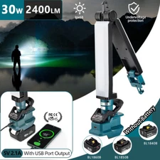 30W 2400LM Handheld LED Flashlight Work Light for Makita 18V LXT Li-ion Battery