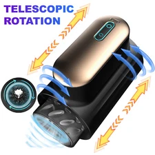 Automatic Massager Telescopic Rotation Vibration Adjustable Electric for Men US