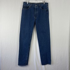 Levi  s 501 Men  s Jeans 36x34 Classic Button Fly Design Dark Blue