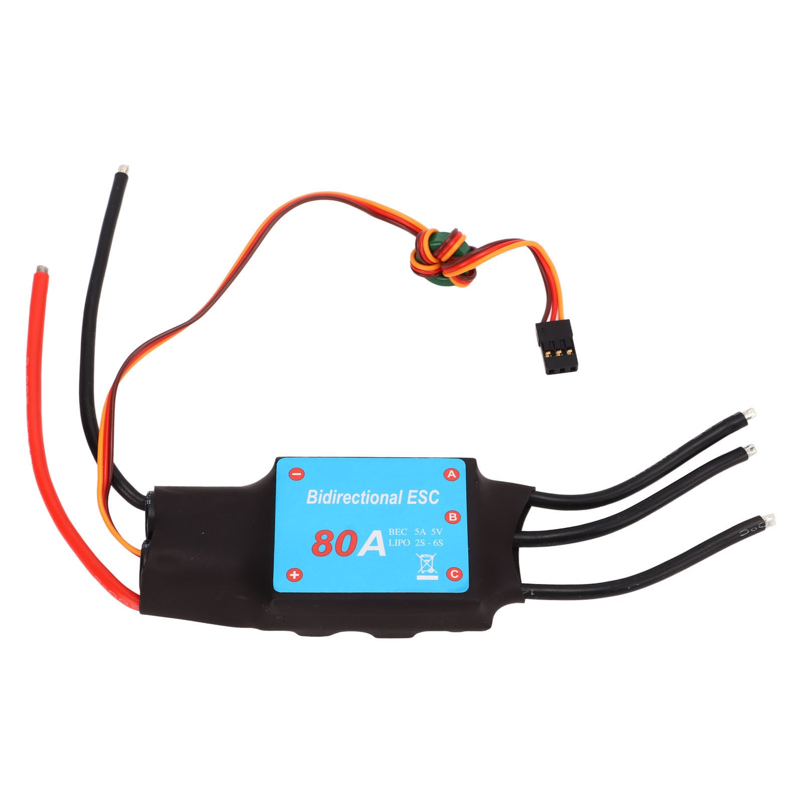 Brushless ESC 80A Brushless Speed Controller Accessory For RC Boat Propelle BJ