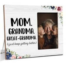 Grandma Gifts from Granddaughter Grandson, Promote to Great Grandma Wooden