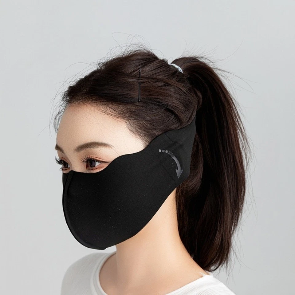 3D Two-in-One Earmuff Thickened Cycling Mask Warm Face Mask  Ear Protection - Image 3 of 4