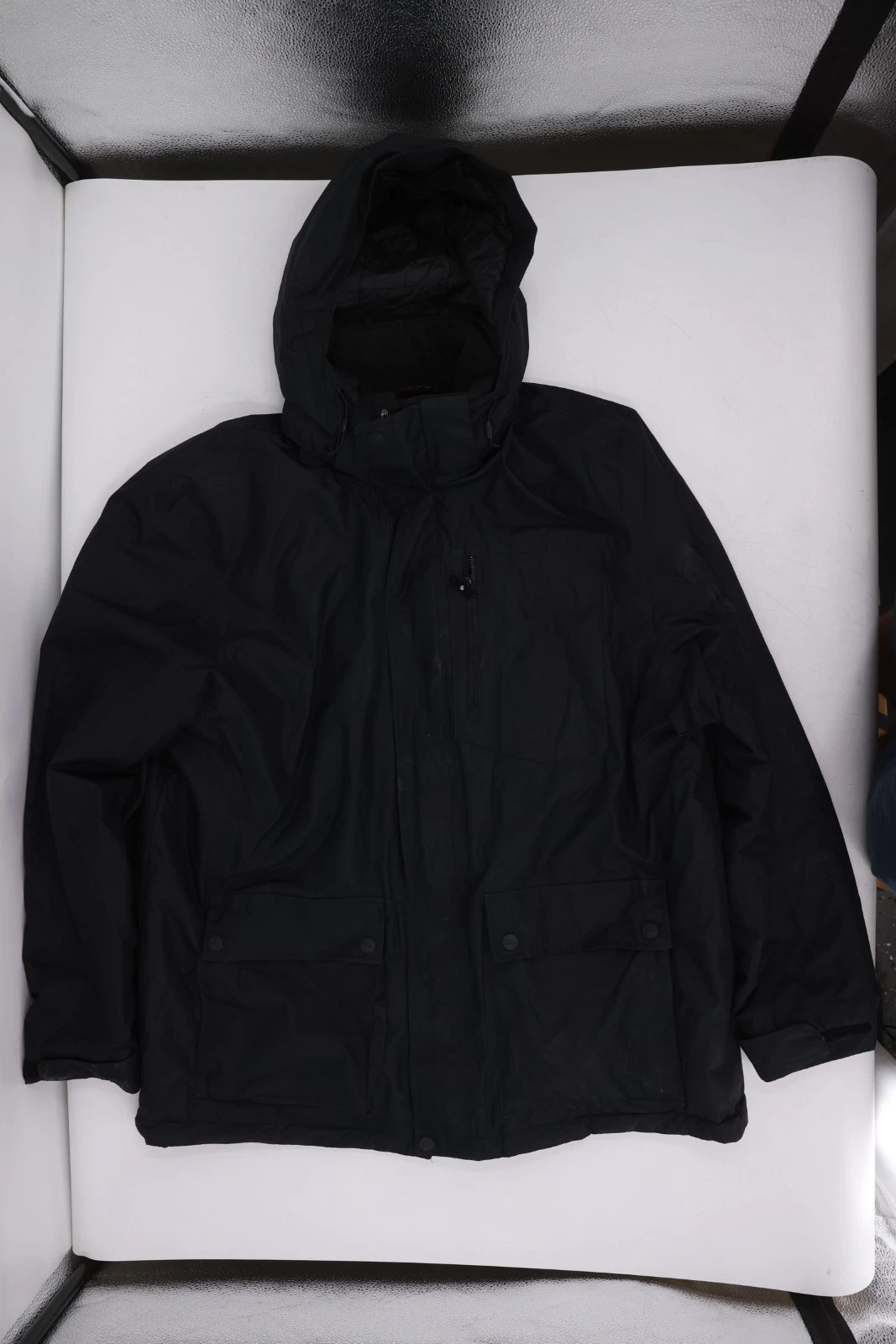 ZeroXposur Mens Winter Jacket Black XXL Hooded Insulated Puffer Parka Coat
