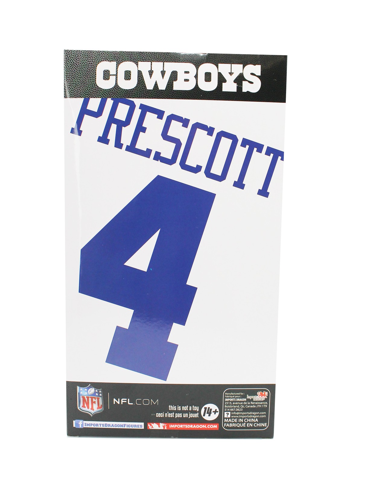 Dak Prescott (Dallas Cowboys) Exclusive  Imports Dragon NFL 6" Figure