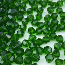 400Pcs Bicone Crystal Beads 4Mm Crystal Glass Faceted Beads for Necklace Bracele