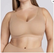 Honeylove SoftForm Liftwear Wireless Bra Sand Nude pullover 2X 42C / D NWOT