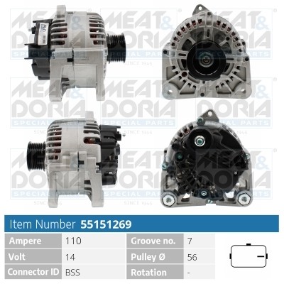 Meat & Doria Generator FüR Renault Twingo II CN0_ 1.2 16V Clio IV Bh_ BR0/1-image