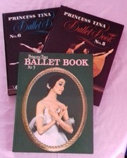 Vintage Girls Annuals (x3) : Princess Tina Ballet Books (No's 3, 5,6) : IPC Mags