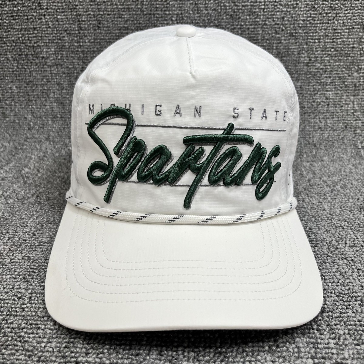 New '47 Michigan State Spartans Hitch Rope Adjustable Snapback Hat White