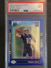 2024 Panini Donruss Optic - Rated Rookie Drake Maye #229 Blue Hyper Prizm (RC)