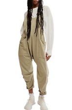New Free People FP Movement Women's Size Small Hot Shot Jumpsuit Sage Stone