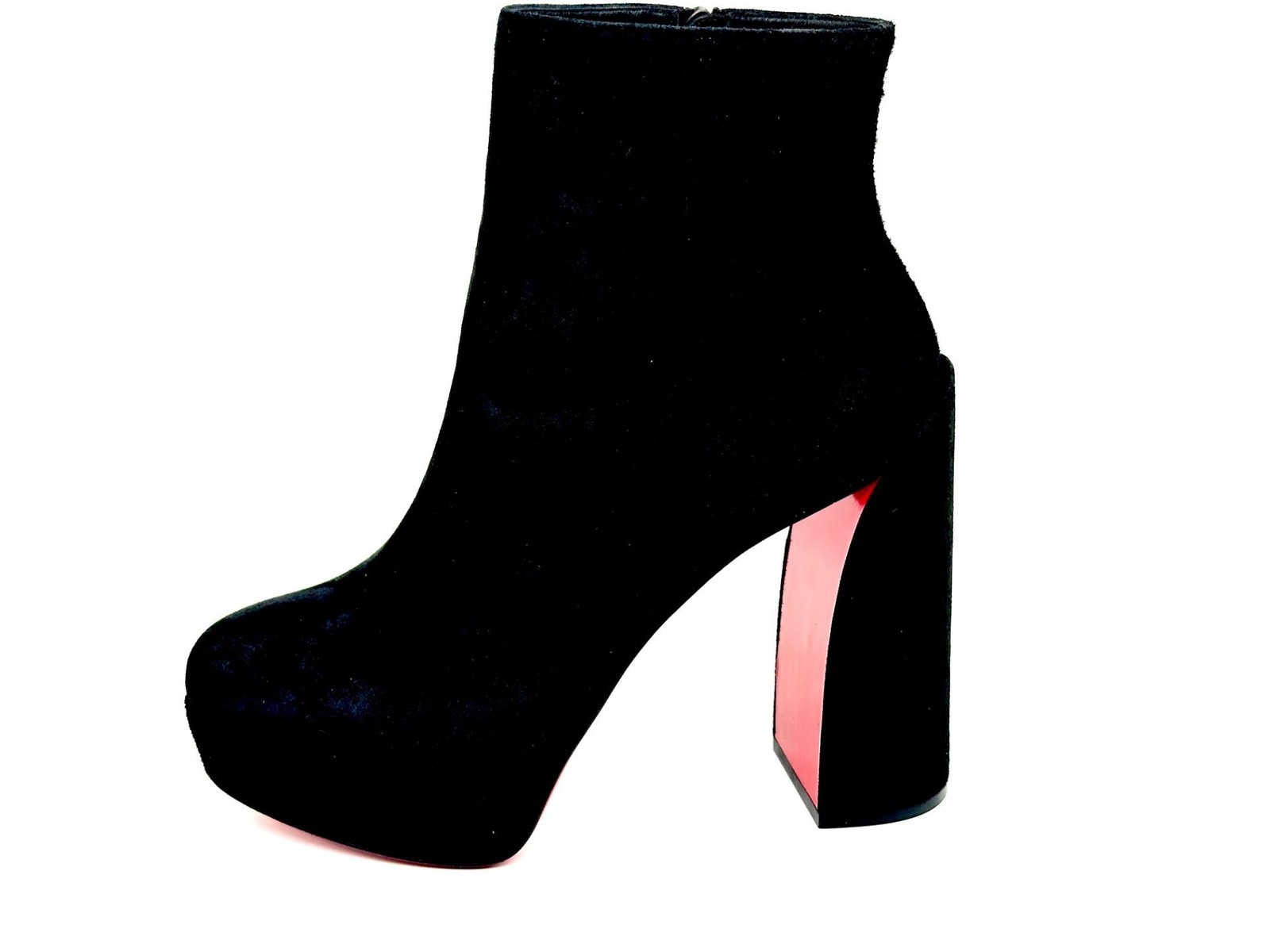 Christian Louboutin MOVIDA BOOTY 130 Suede Platform Ankle Boots Heels $1395 image 10