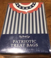 My Minds Eye Patriotic Bunting Treat Bags Set Of 12 New