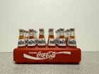 Vintage Mini 3in Fanta bottles (24 bottles in total) with Coca-Cola crate