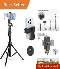 Versatile 64  Tripod for Video Recording - Portable  Wireless Remote Included