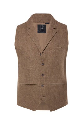 JP 1880 Herren große Größen Tweed Weste FLEXNAMIC  Herringbone Tweed