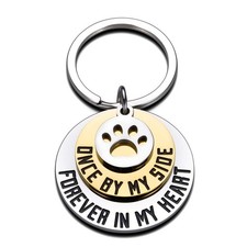 Dog Cat Pet Memorial Gifts Keychain for Pet Lover Remembrance Jewelry gifts f...