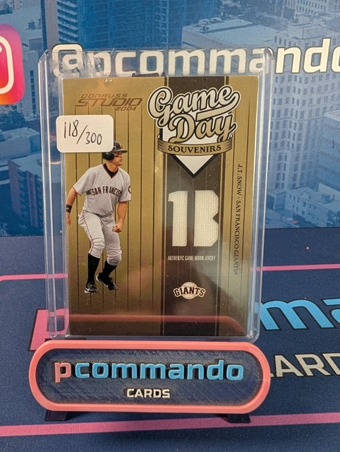 Donruss Studio 2014- J.T. Snow -Game day Souvenirs