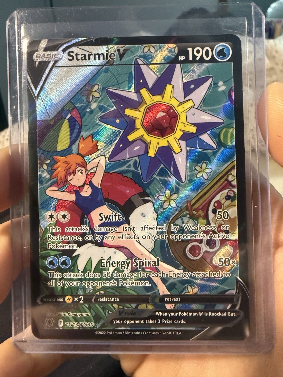 Pokemon TCG Starmie v TG13/TG30 Astral Radiance Trainer Gallery Card