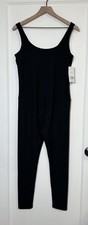 New Isabel Ingrid Long Black Maternity Active Unitard Jumpsuit Women  s Size M
