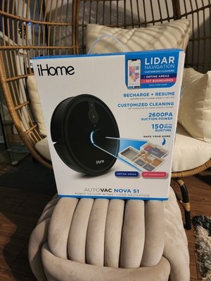 iHome AutoVac Nova S1 Pro Robot Vacuum Self-Emptying, Lidar In Time For Xmas.
