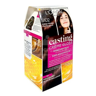 (24,44 EUR/l) Loreal Casting Creme Gloss Haar Intensivtönung 5102 Cool Mokka