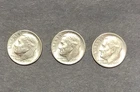 Lot of Beautiful 1965 AU Roosevelt Dimes x3