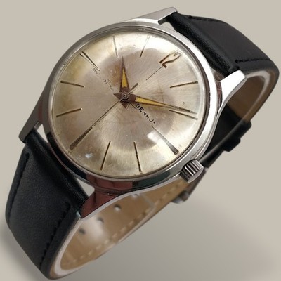 Benrus Vintage Herrenuhr 34mm 1960er DR 25 Analog Vollständig ETA 2372 Swiss