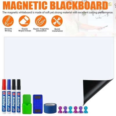 Upgrade Magnetisch Whiteboard Folie, 50×100Cm Magnettafel Selbstklebend Weißwa