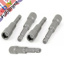 5Pcs Chrome Vanadium Steel Screwdriver Drill Bit Nut Setter Roofing Cladding