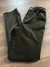 Ralph Lauren straight leg velvet pants dark green size 4