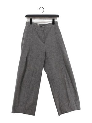 Weekday Women's Trousers S Grey Wool with Polyamide, Cashmere, Viscose Chino