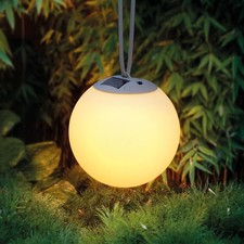 Suspendu(E) Boule Solaire Lampe Jardin Sphérique RGB Coloré Chaud-Blanc Externe