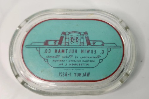 Vintage COLLECTIBLE Ashtray Edwin Hultman PITTSBURGH - Picture 4 of 6