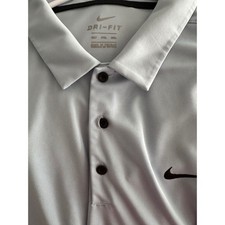 Nike Dri-Fit Mens Golf Polo Shirt Light Blue Short Sleeve Performance 3XL