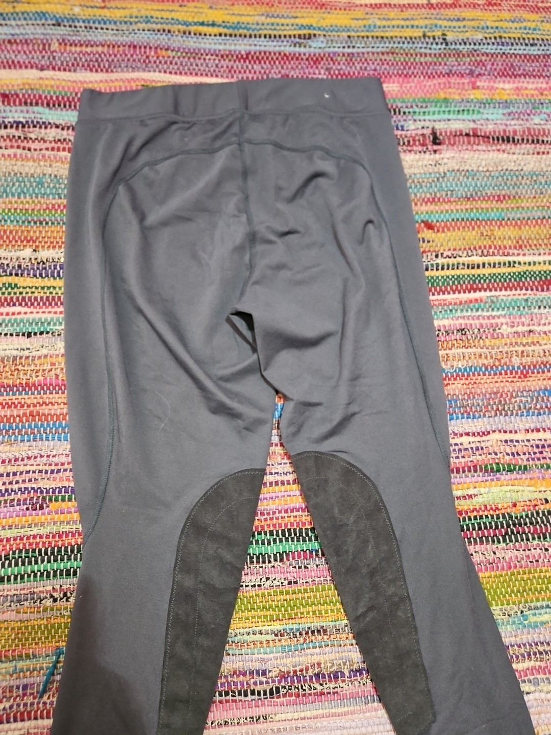 Women’s Kerrits Equestrian Horse Riding Pants Size XL Stretch Breeches Gray 
