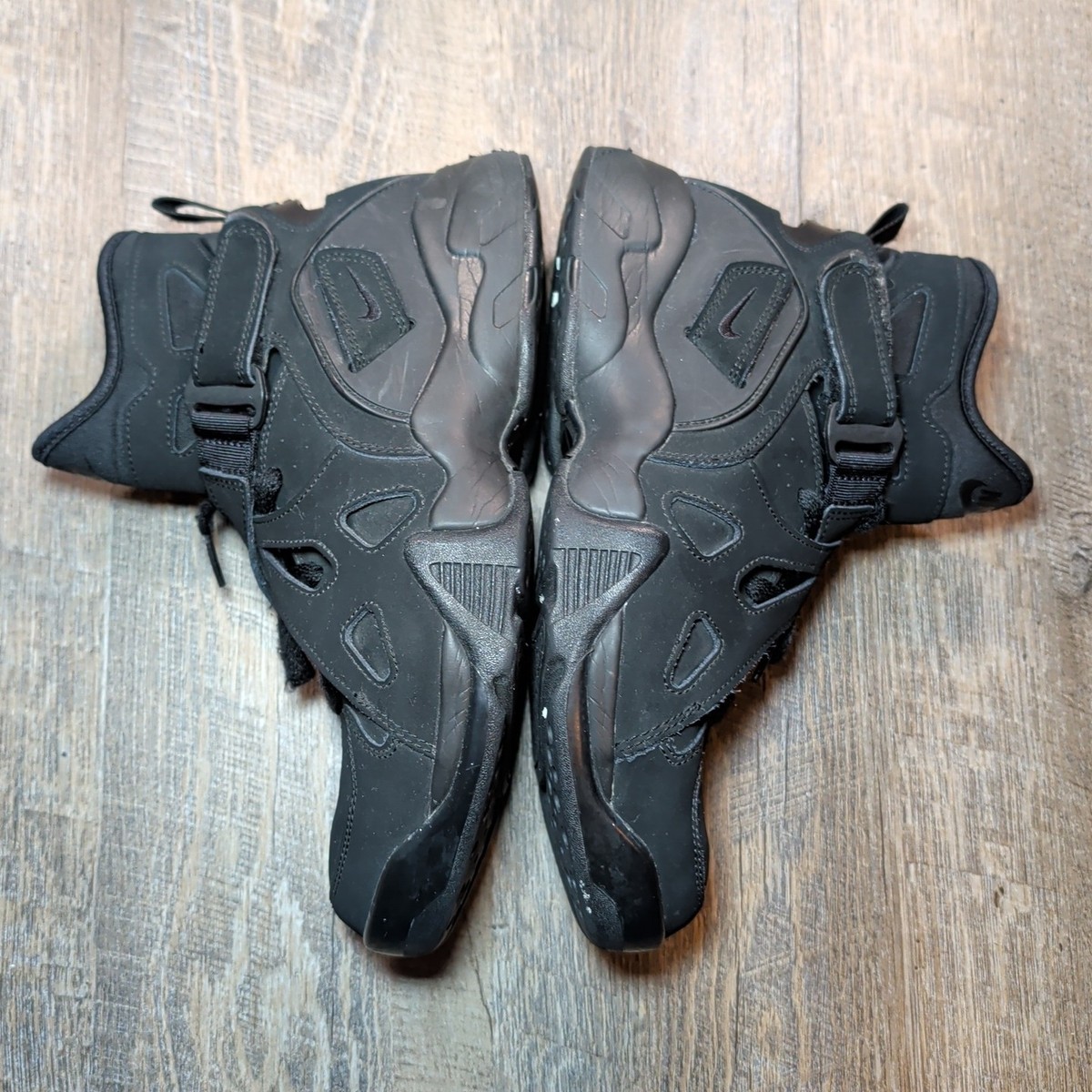 Nike Air Unlimited Triple Black Athletic Sneakers Men's Size 8