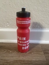 Made in the USA RED LOGO MARINES PAIN IS WEAKNESS LEAVING THE BODY