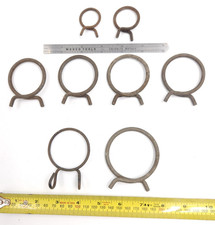 8 1950s1960s Vintage Spring Style Automotive Hose Clamps 8 1950s1960s Vintage Spring Style Automotive Hose Clamps
