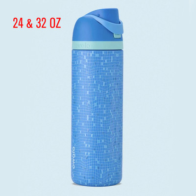 Owala 24/32Oz Water Bottle FreeSip 2025 Birthday Bash TAKE A DIP Pool Tile Editi
