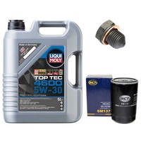 MotoröL Filter Set 5W-30 5 Liter + ÖLablassschraube FüR Seat Cordoba 1.9 90 PS