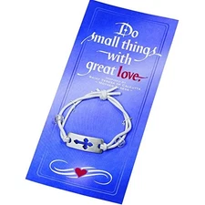 Abbey Gift 57731T St Teresa White Stretch Bracelet