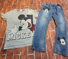 Next Direct Mickey Mouse boys Outfit Set Sz 4/5 4 5 4t 5t