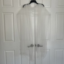 Romantic Sheer Soft Tulle White Shawl Perfect Layering For Wedding Or Prom